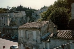 1985 | View from Pont Saint-Bénézet (Pont d Avignon), Avignon, France