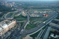 May, 1981 | View from Televison Tower, Internationale Congress Centrum Berlin (ICC Berlin), West-Berlin