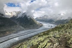 August 14, 2020 | Grosser Aletschgletscher, Bettmerhorn, Bettmeralp VS, Switzerland