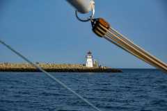 September 2, 2023 | Sailing Tour, Battery Point Breakwater Lighthouse, Lunenburg, Nova Scotia, Canada