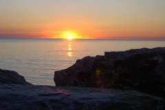 September 27, 2004 | Sunset on the mediterranean sea, Cecina, Italy