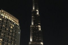 December 12, 2016 | Burj Khalifa by Night from Sheikh Mohammed bin Rashid Blvd, Dubai, United Arab Emirates