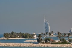 December 14, 2016 | View of Burj Al Arab from The Palm, Dubai, United Arab Emirates