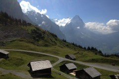 August 31, 2013 | View from Grosse Scheidegg to Eiger and Kleine Scheidegg, Switzerland