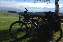 September 21, 2013 | 3. Etappe Laupen-Thun | Blick von der Bütschelegg in Richtung Berner Alpen