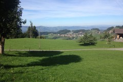 September 22, 2013 | 4. Etappe Thun-Lamgnau | Blick von Schwendi bei Thun BE in Richtung Emmental und Mittelland