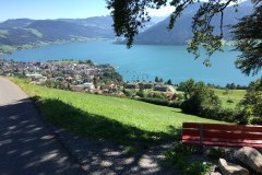 September 7, 2016 | 8. Etappe Eschenbach - Einsiedeln | Am Ägerisee mit Blick auf Oberägeri ZG