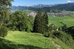 September 7, 2016 | 8. Etappe Eschenbach - Einsiedeln | Blick auf Einsiedeln SZ