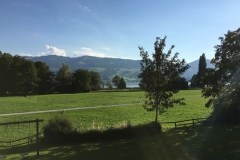 September 8, 2016 | 9. Etappe Einsiedeln -Rapperswil | Blick von der Jugendherberge Rapperswil auf den Zürichsee