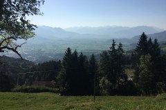 September 13, 2016 | 14. Etappe Altstätten - Rorschach | Aufstieg von Altstätten SG nach St. Anton AI, Blick auf das St. Galler Rheintal