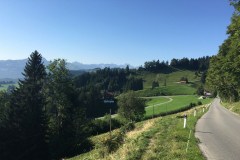 September 13, 2016 | 14. Etappe Altstätten - Rorschach | Blick von St. Anton AI auf das Alpsteingebirge