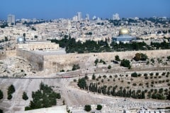 August 1984 | View from Mount of Olives to Jerusalem, Israel