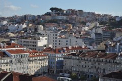 April 11, 2019 | View from Elevador de Santa Justa to Castelo de S. Jorge, Lisbon, Portugal