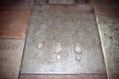 April 11, 1983 | John Wayne Footprints and Signature, Hollywood Boulevard, Los Angeles, California, USA