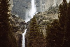 April 17, 1983 | Yosemite Falls from Yosemite Valley, Yosemite National Park, California, USA