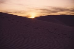 March 11, 1983 | Sunset at White Sands National Monument, New Mexico, USA