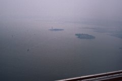 June 19, 1983 | Liberty Island from World Trade Center, Manhatten, New York City, New York, USA