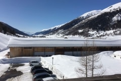 March 12, 2016 | View from the hotel balcony to the south, Oberwald VS, Switzerland