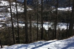 March 14, 2017 | Train of the Gotthard Matterhorn railway in front of the Furkatunnel, Oberwald VS, Switzerland