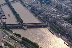 May 1985 | Pont de Bir-Hakeim from Eiffel Tower, Paris, France