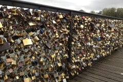 September 11, 2013 | "Cadenas d amour" on the bridge Pont des Arts, Paris, France