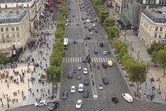 September 11, 2013 | View from the Arc de Triomphe to Avenue des Champs-Elysées, Paris, France