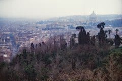 March 1986 | View from Hotel Hilton to Town, Rome, Italy