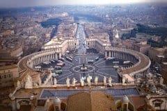 March 1986 | Piazza San Pietro from Basilica di San Pietro, Vatican City State