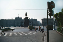 May / June 1982 | St Isaacs Square and Monument to Nicholas I ., Leningrad, USSR