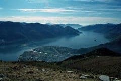 October 1980 | View from Cimetta, Locarno and Ascona with Lago Maggiore, Switzerland