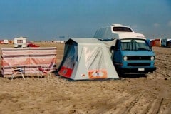 August 1988 | Beach east of Saintes-Maries-de-la-Mer , France