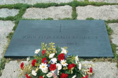 May/June 1981 | The grave marker of former US President John F. Kennedy, Arlington National Cemetery, Washington D.C., USA